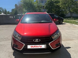 2017 Lada (ВАЗ) Vesta SW Cross I, красный, 1550000 рублей, вид 3
