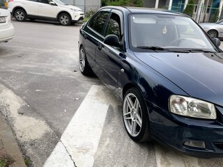 2008 Hyundai Accent ТагАЗ II, синий, 575000 рублей, вид 4