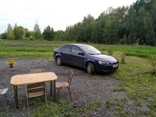 2008 Mitsubishi Lancer X, синий, 640000 рублей, вид 2