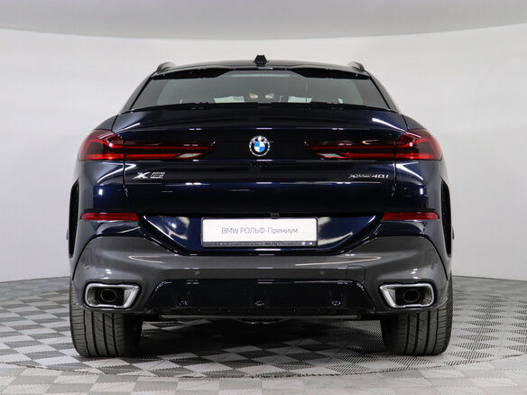 2025 BMW X6 40i III (G06) Рестайлинг, синий, 15380000 рублей - вид 4