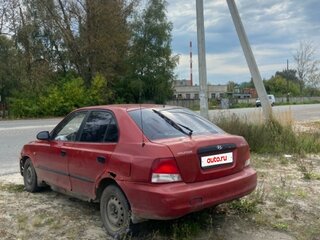 2001 Hyundai Accent II, красный, 80000 рублей, вид 4