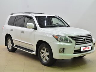 2014 Lexus LX 570 III Рестайлинг, белый, 4600000 рублей, вид 3