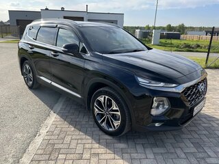 2019 Hyundai Santa Fe IV, чёрный, 2940000 рублей, вид 4