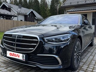 2021 Mercedes-Benz S-Класс 450 Long 4MATIC VII (W223), чёрный, 8600000 рублей, вид 1