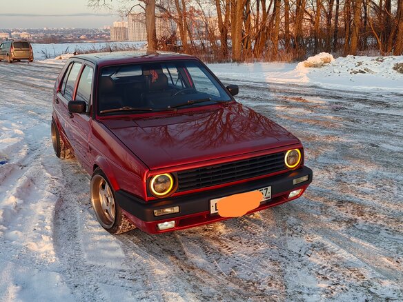 1988 Volkswagen Golf II, оранжевый, 460000 рублей - вид 6