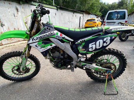 2008 Kawasaki KX 250, зелёный, 330000 рублей, вид 2