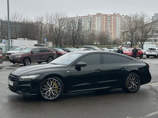 2019 Audi A7 55 TFSI II (4K), чёрный, 4400000 рублей, вид 4