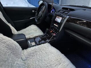 2015 Toyota Camry VII (XV50) Рестайлинг, белый, 1955000 рублей, вид 5