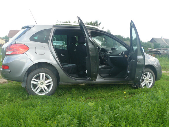2009 Renault Clio III Рестайлинг, серый, 600000 рублей - вид 6
