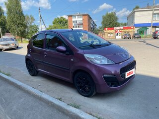 2012 Peugeot 107 I Рестайлинг, фиолетовый, 410000 рублей, вид 2