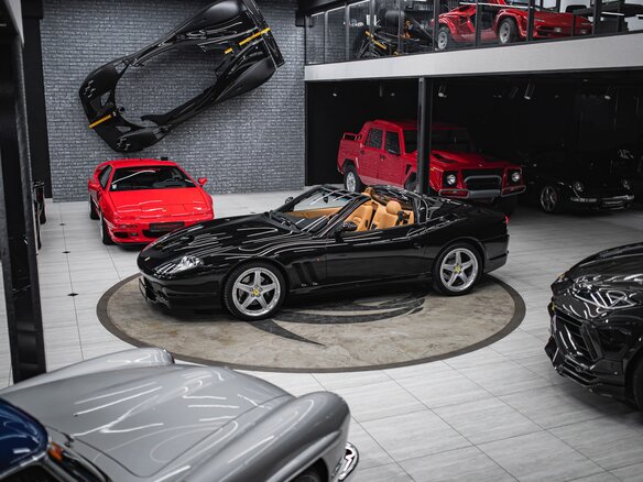 2005 Ferrari 575M Superamerica, чёрный - вид 4