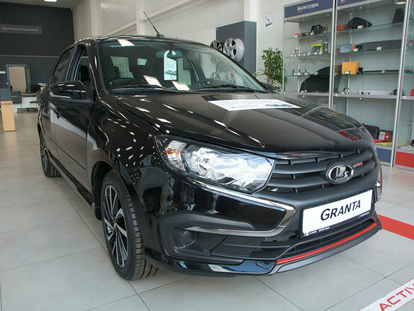 2026 Lada (ВАЗ) Granta Sport I Рестайлинг, чёрный, 1540000 рублей - вид 1