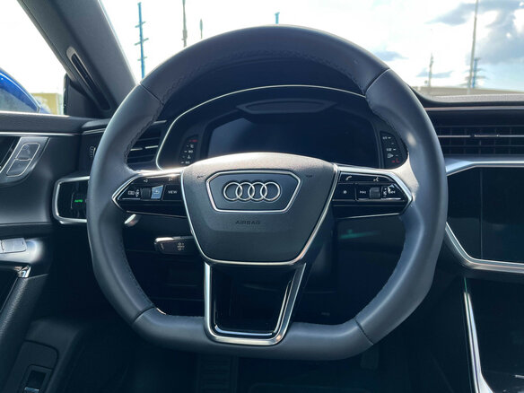 2019 Audi A7 50 TDI II (4K), синий - вид 13