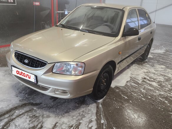 2005 Hyundai Accent ТагАЗ II, бежевый, 360000 рублей