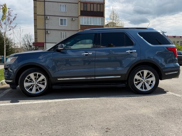 2019 Ford Explorer V Рестайлинг 2, синий, 2950000 рублей - вид 6