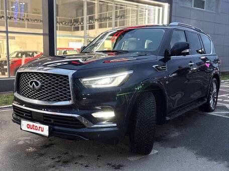 2018 Infiniti QX80 I Рестайлинг 2, синий, 4180000 рублей, вид 1