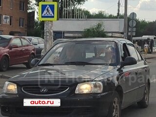 2006 Hyundai Accent ТагАЗ II, чёрный, 250000 рублей, вид 3