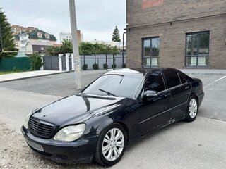 2002 Mercedes-Benz S-Класс 320 IV (W220), чёрный, 215000 рублей, вид 2