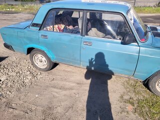 2003 Lada (ВАЗ) 2107, синий, 100000 рублей, вид 4