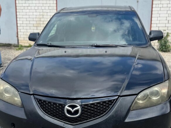2006 Mazda 3 I (BK), чёрный, 300000 рублей