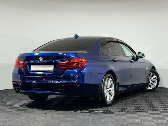 2015 BMW 5 серии 520i VI (F10/F11/F07) Рестайлинг, синий - вид 1