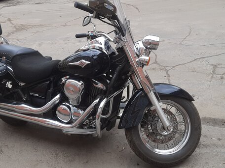 2007 Kawasaki VN900 Vulcan, чёрный, 450000 рублей, вид 2