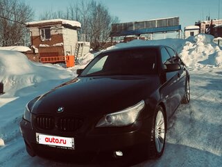 2009 BMW 5 серии 525i V (E60/E61) Рестайлинг, чёрный, 1400000 рублей, вид 1