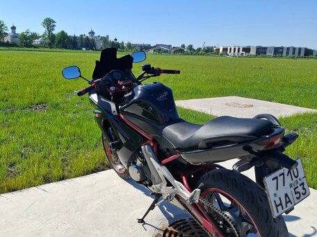 2006 Kawasaki ER-6F (Ninja 650R), чёрный, 425000 рублей, вид 4