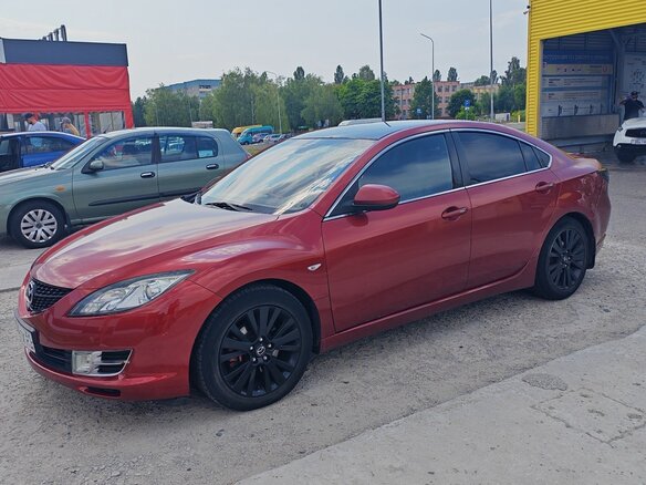 2008 Mazda 6 II (GH), красный, 320000 рублей - вид 1