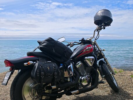 1996 Honda Steed 400, чёрный, 290000 рублей, вид 1