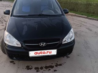 2008 Hyundai Getz I Рестайлинг, чёрный, 475000 рублей, вид 2