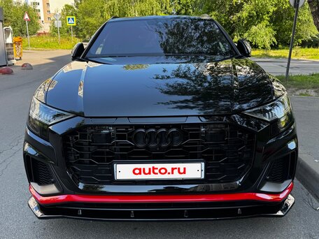 2021 Audi Q8 55 TFSI I (4M), чёрный, 8888000 рублей, вид 5