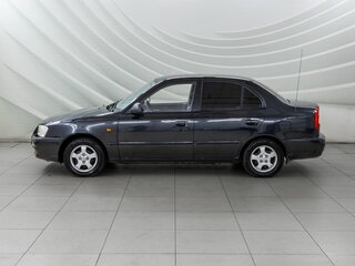 2009 Hyundai Accent ТагАЗ II, чёрный, 388000 рублей, вид 4