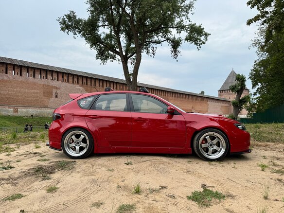 2008 Subaru Impreza III, красный, 1390000 рублей - вид 2