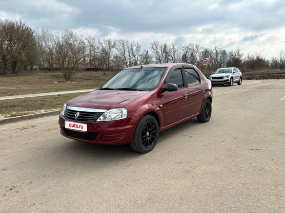 2012 Renault Logan I Рестайлинг, красный, 500000 рублей - вид 2