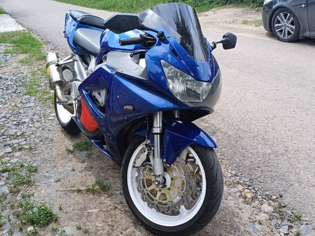2001 Honda CBR 900RR Fireblade, синий, 425000 рублей, вид 2