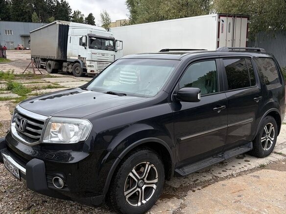 2012 Honda Pilot II Рестайлинг, чёрный - вид 1