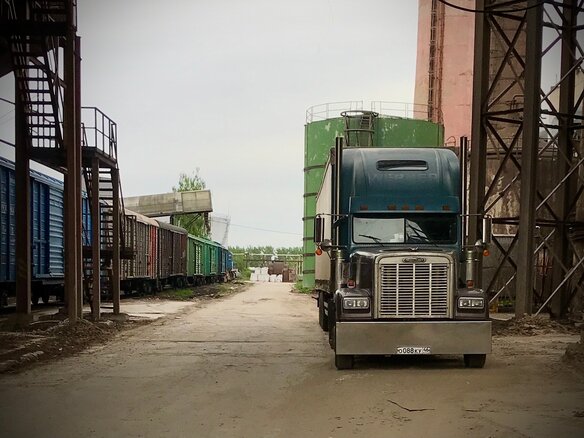 2000 Freightliner FLD, голубой, 2500000 рублей - вид 10
