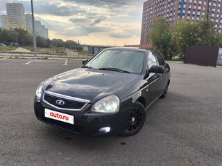 2010 Lada (ВАЗ) Priora I, чёрный, 350000 рублей, вид 2