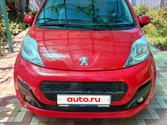 2012 Peugeot 107 I Рестайлинг 2, красный, 580000 рублей