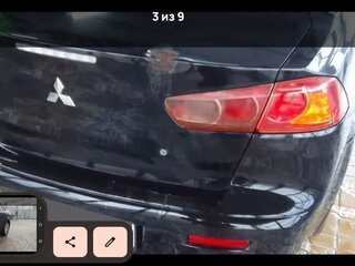 2008 Mitsubishi Lancer X, чёрный, 550000 рублей, вид 3