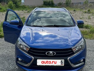 2019 Lada (ВАЗ) Vesta SW I, синий, 930000 рублей, вид 3