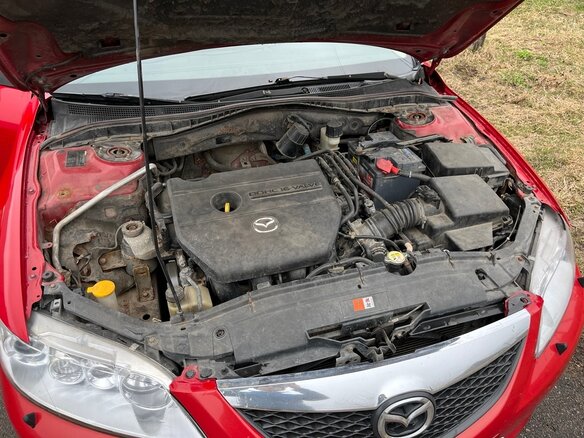 2006 Mazda 6 I (GG) Рестайлинг, красный, 250000 рублей - вид 12