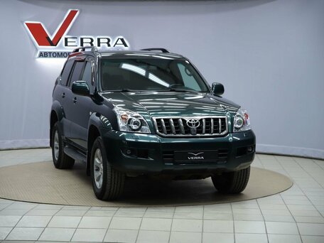 2008 Toyota Land Cruiser Prado 4-speed 120 Series Рестайлинг, зелёный, 1930000 рублей, вид 3