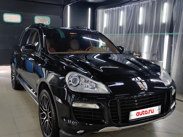 2007 Porsche Cayenne Turbo I Рестайлинг (957), чёрный, 1750000 рублей - вид 5