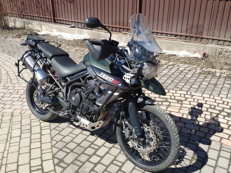 2016 Triumph Tiger 800, зелёный, 690000 рублей, вид 1