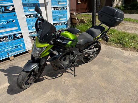 2015 Kawasaki ER-6N, зелёный, 350000 рублей, вид 4