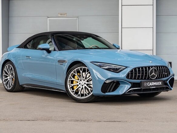 2024 Mercedes-Benz SL-Класс AMG 63 AMG IV (R232), голубой - вид 1