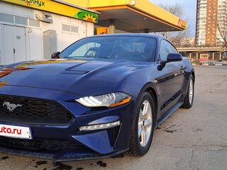 2019 Ford Mustang VI Рестайлинг, синий, 3200000 рублей, вид 3