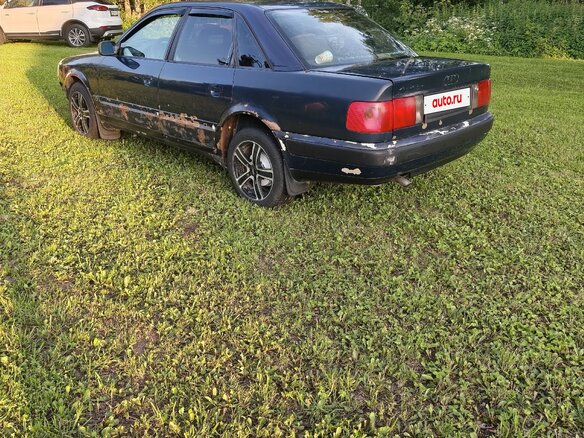 1992 Audi 100 IV (C4), синий, 165000 рублей - вид 9